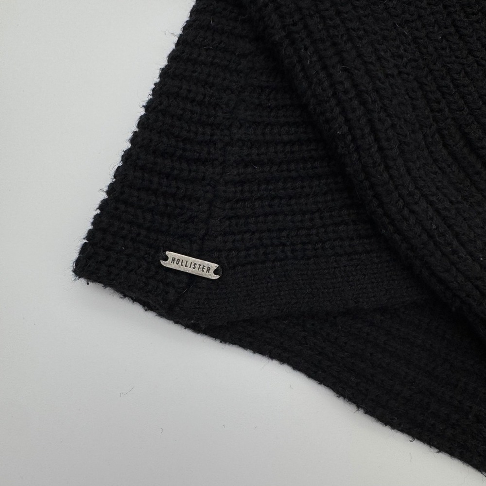Hollister Black Shaker‎ Knit Sweater With Twist Back Womens Small - Picture 4 of 5